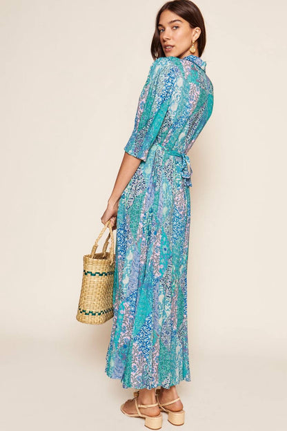 RX Bloom Viscose Midi Shirtdress