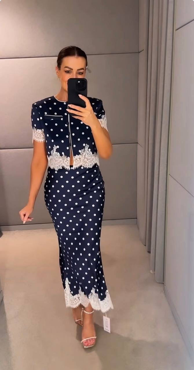 SP Polka Dot Cropped Top | Midi Skirt | Mini Skirt