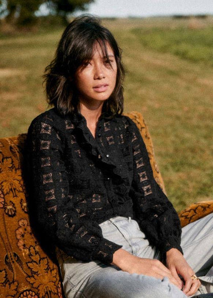 SZ Chlo Sheer Cotton Lace Shirt