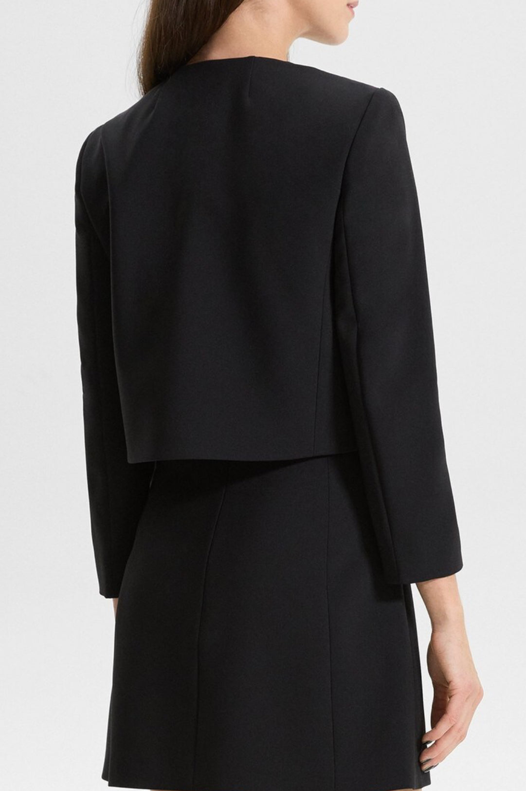 TH Collarless Crepe Jacket