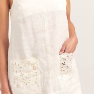 PN Embroidered Shift Mini Dress