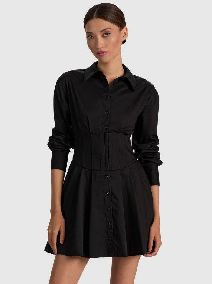 AO Edie Corset Viscose-blend Mini Dress