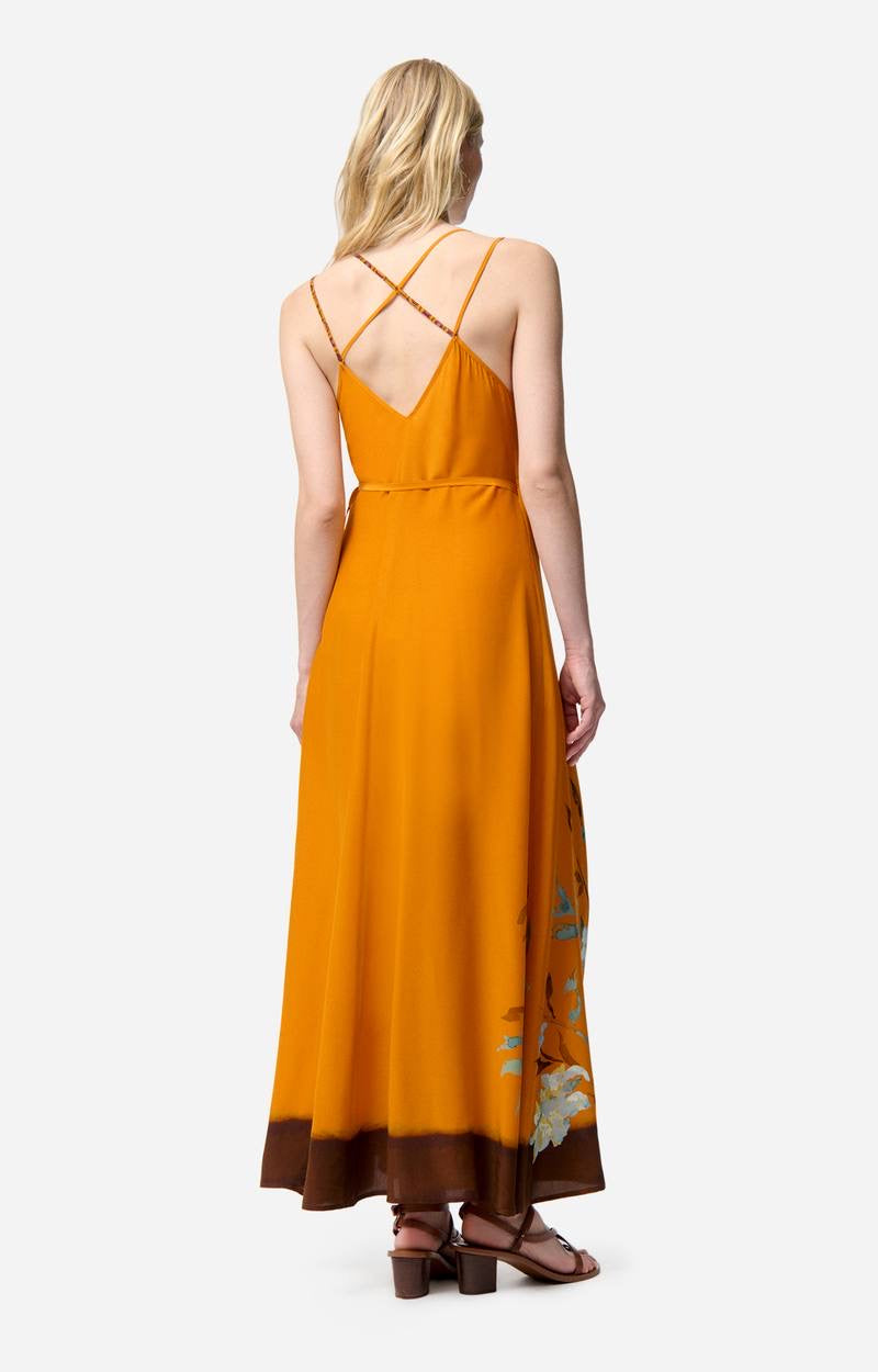 VB Floride Viscose Silk Midi Dress