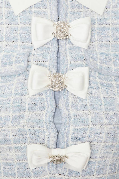 SP Blue Check Collar Mini Dress