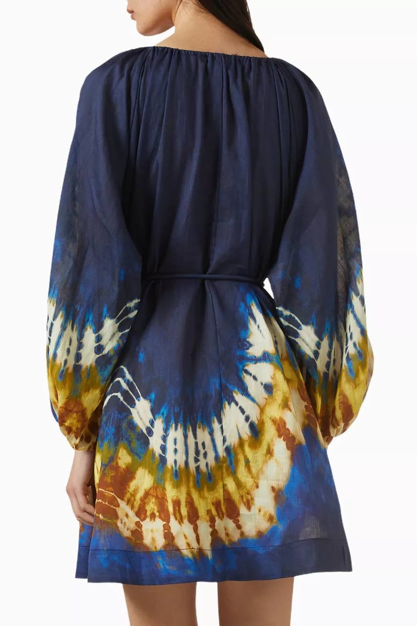 ALM Martine Ramie Tie Dye Mini Dress