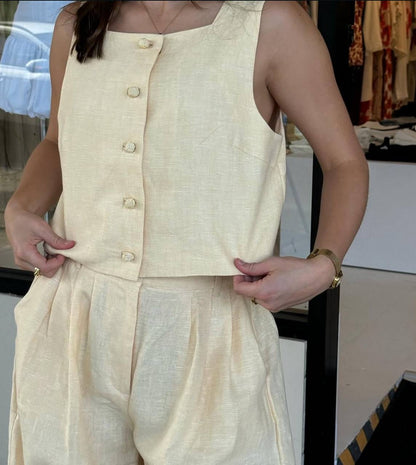 PSE Linen Matilda Jacket | Parker Trousers | Rio Top