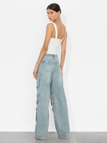AO Olympia Cargo Cotton Denim Jeans