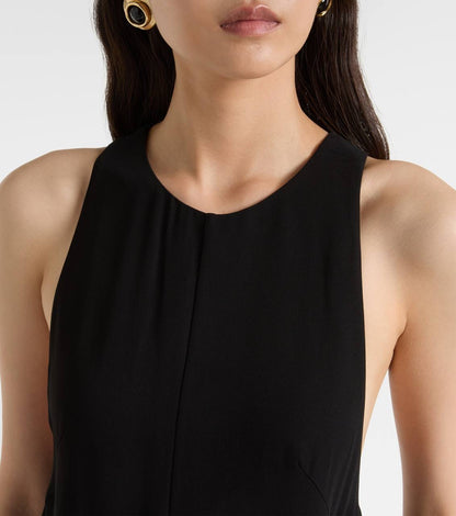 TOT Crepe Cady Viscose Racer Back Jumpsuit