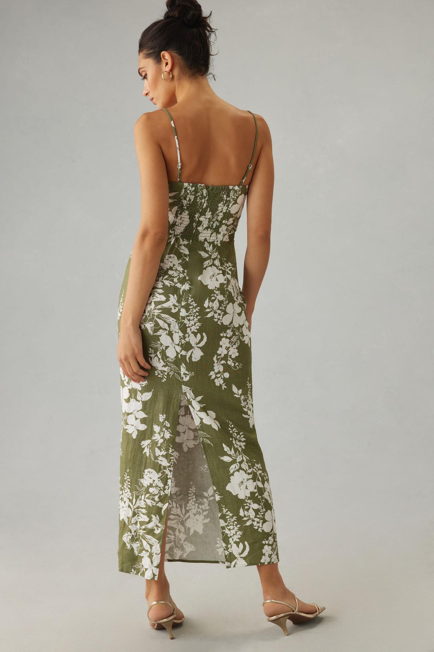 Ref Frankie Linen Midi Maxi Dress