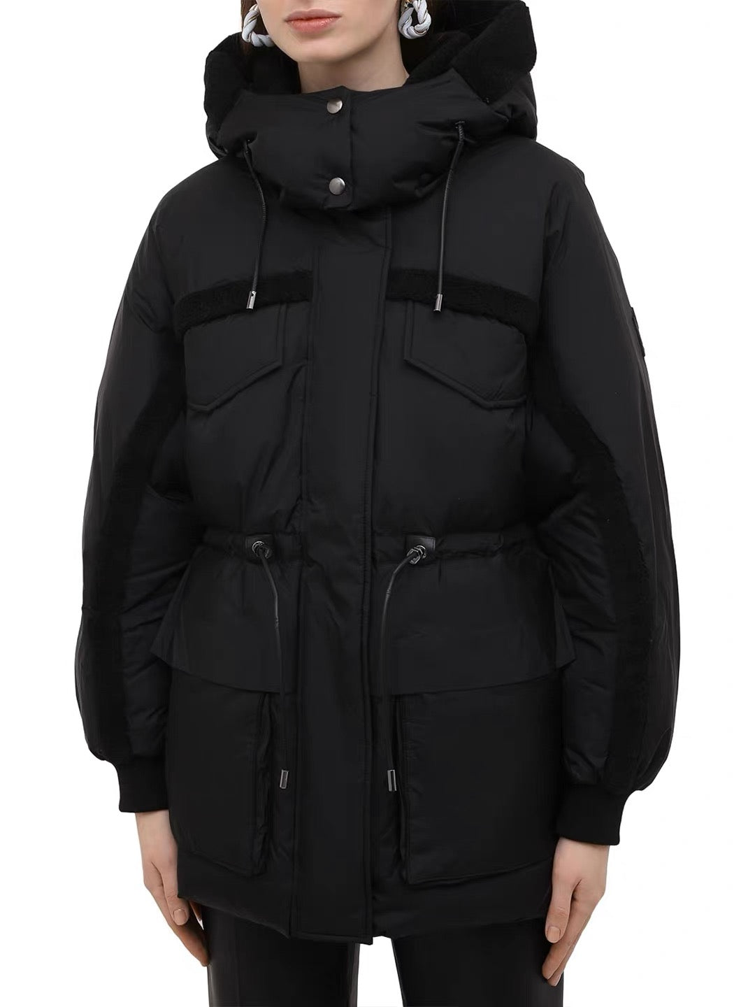 MK Logan Short Down Jacket in Black