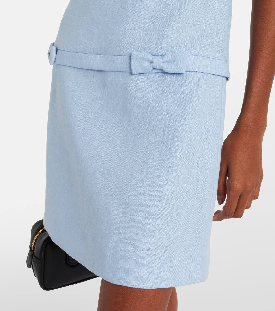 PSE Harper Linen Shift Bow Mini Dress