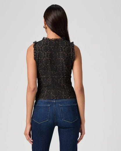 PG Anais Cotton-blend Lace Top