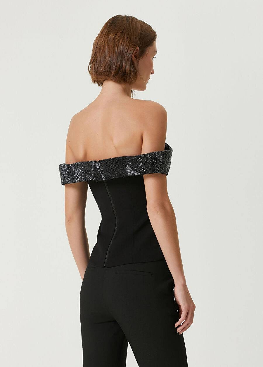 SP Off-The-Shoulder Bow Crepe Midi Dress | Mini Dress | Top