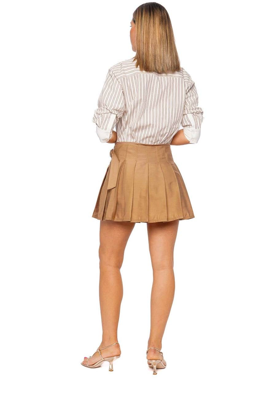 SK Frankie Combo Striped Shirt Combo Shirtdress Mini Dress