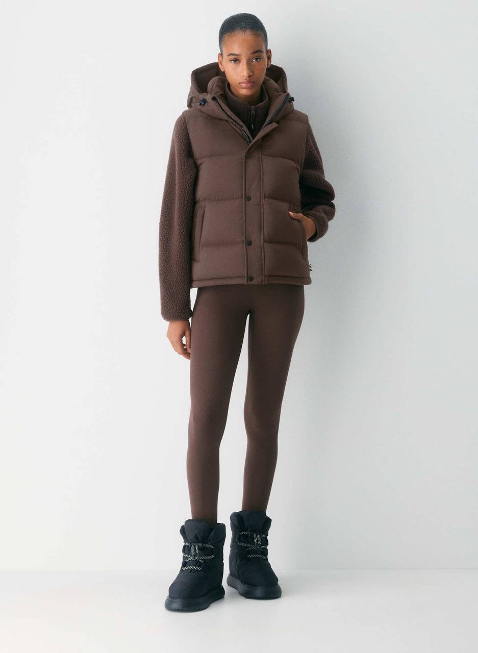8 Colors! ARZ The Super Puff Down-filled Sleeveless Vest (removable hood)