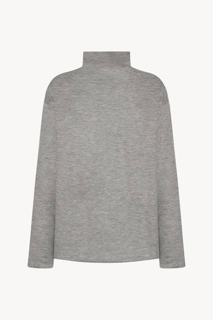 TR Anapolis Mock-neck Lightweight Cashmere Long Sleeve Top Jumper