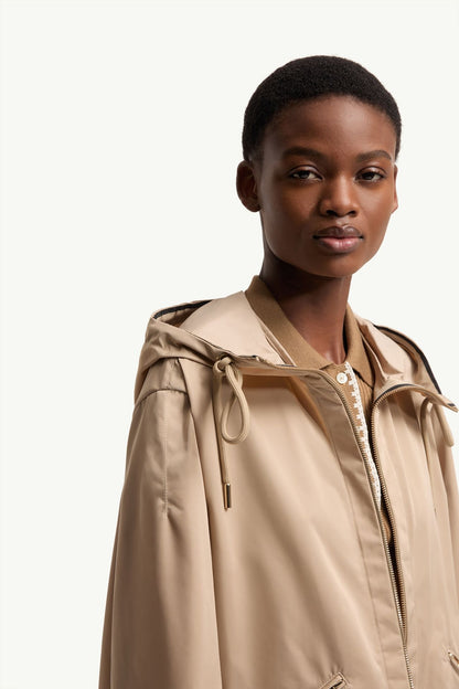 3 Colors! MC Cassiopea Hooded Micro Gabardine Jacket