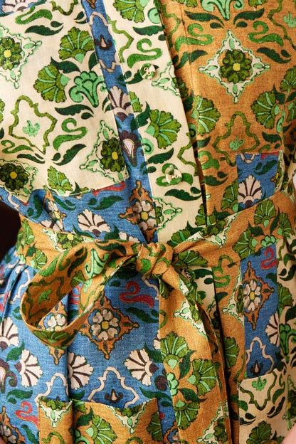 ALM Ali Spliced Linen Midi Dress ShirtDress | Mini Dress