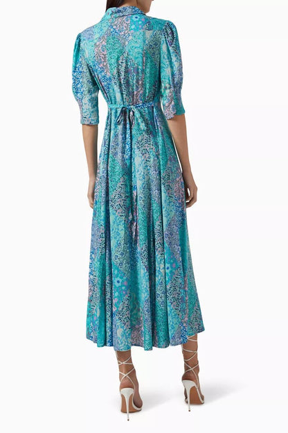 RX Bloom Viscose Midi Shirtdress