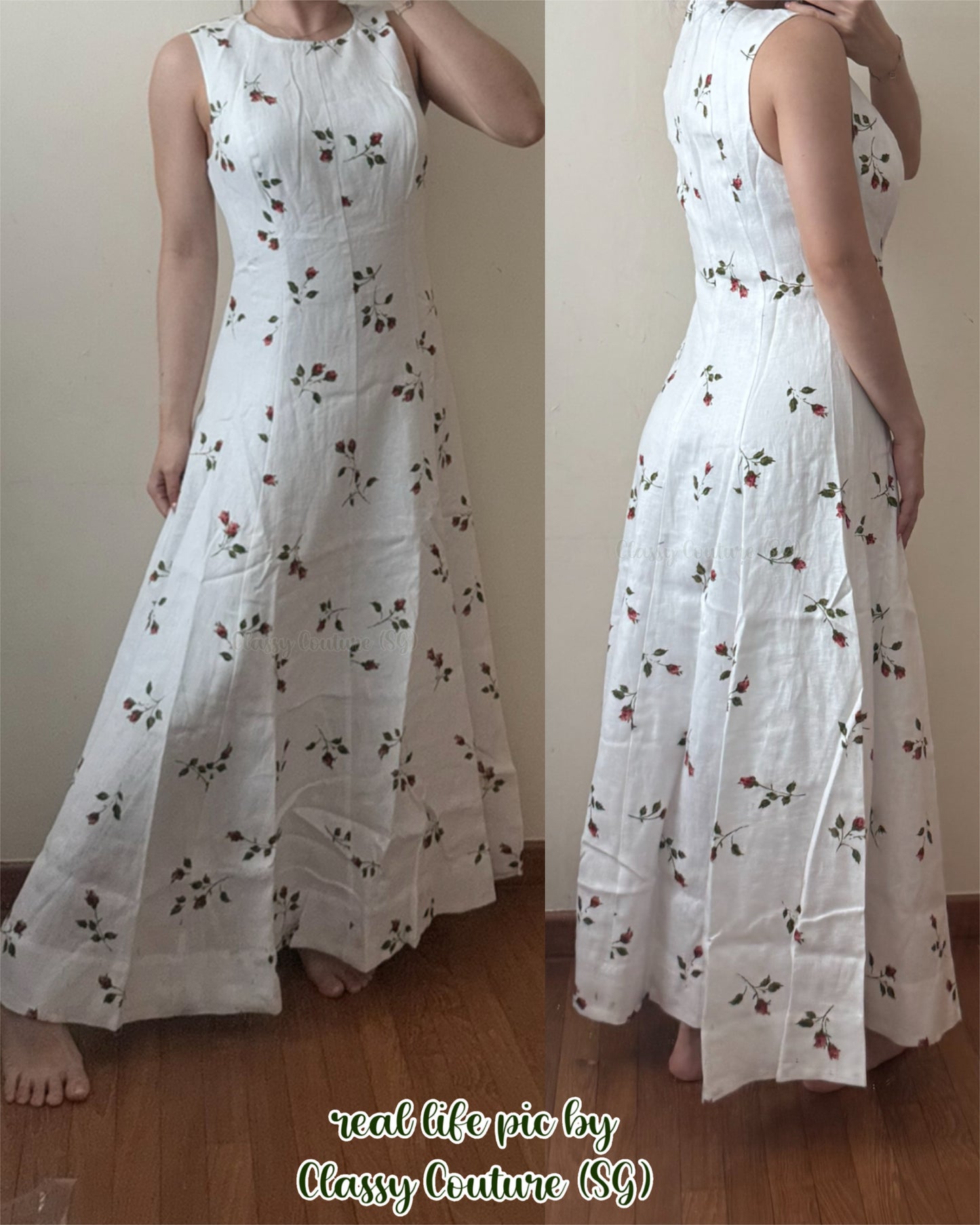 RESTOCK! Ref Cecilia Linen Sleeveless Midi Maxi Dress