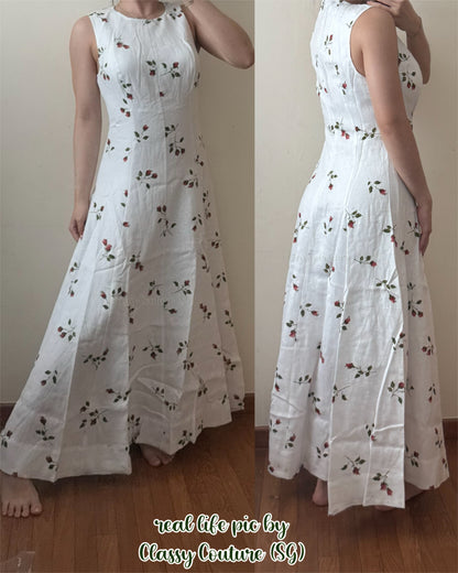 RESTOCK! Ref Cecilia Linen Sleeveless Midi Maxi Dress