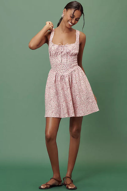 4 Colors! Ref Daria Linen Mini Dress