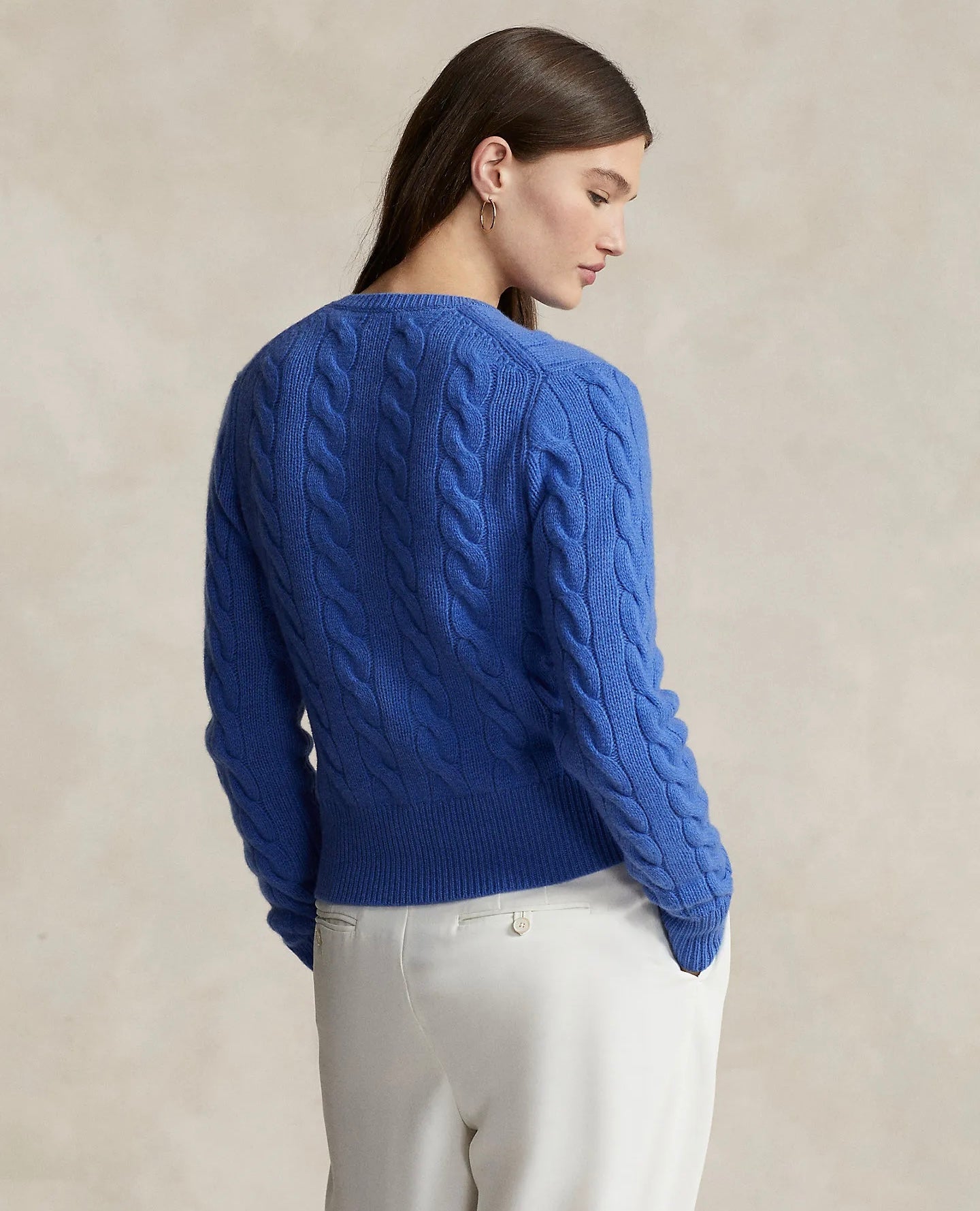 RL Cable Knit Wool Cashmere Cardigan