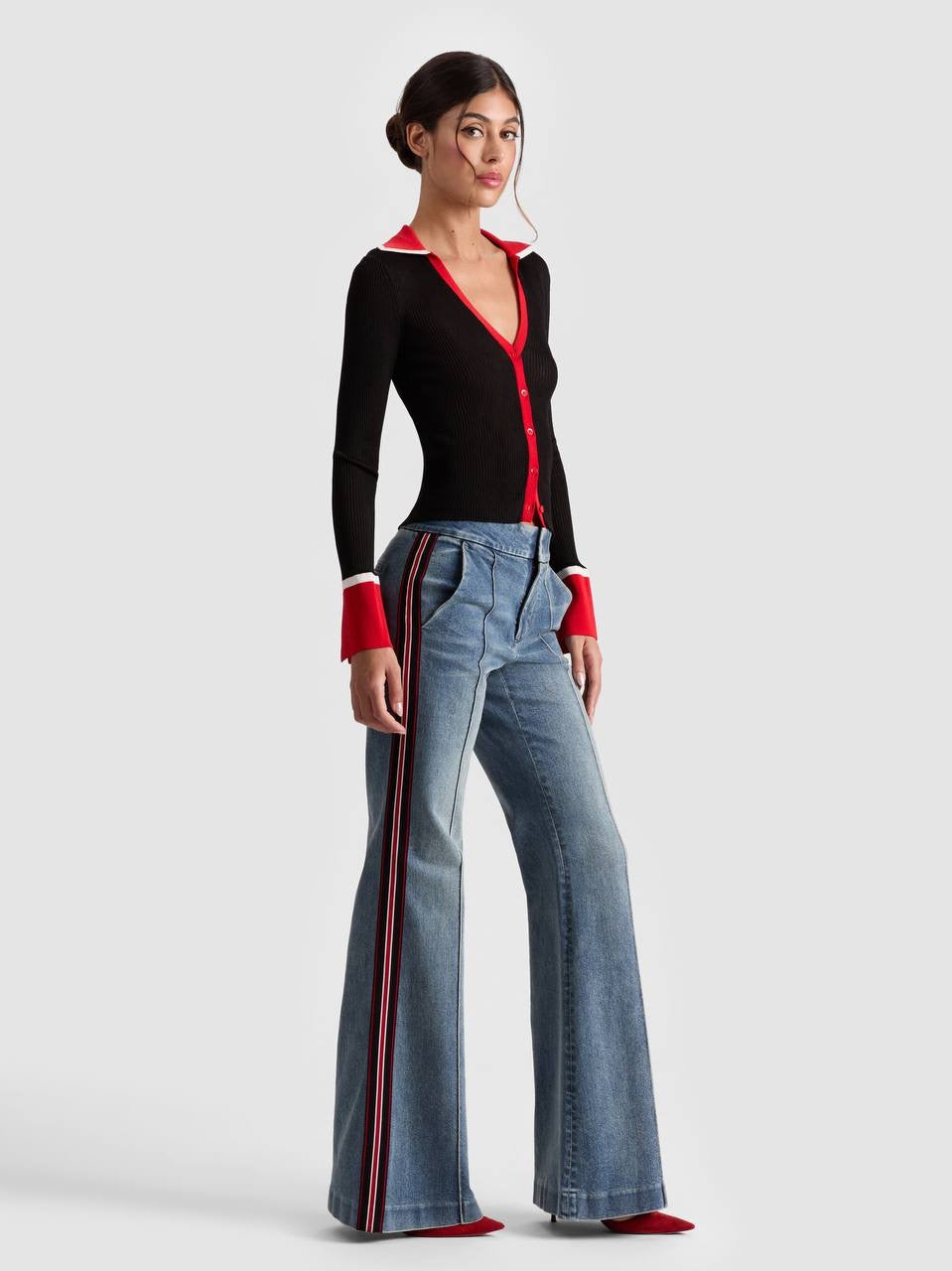 AO Nealie Colorblocked Cardigan