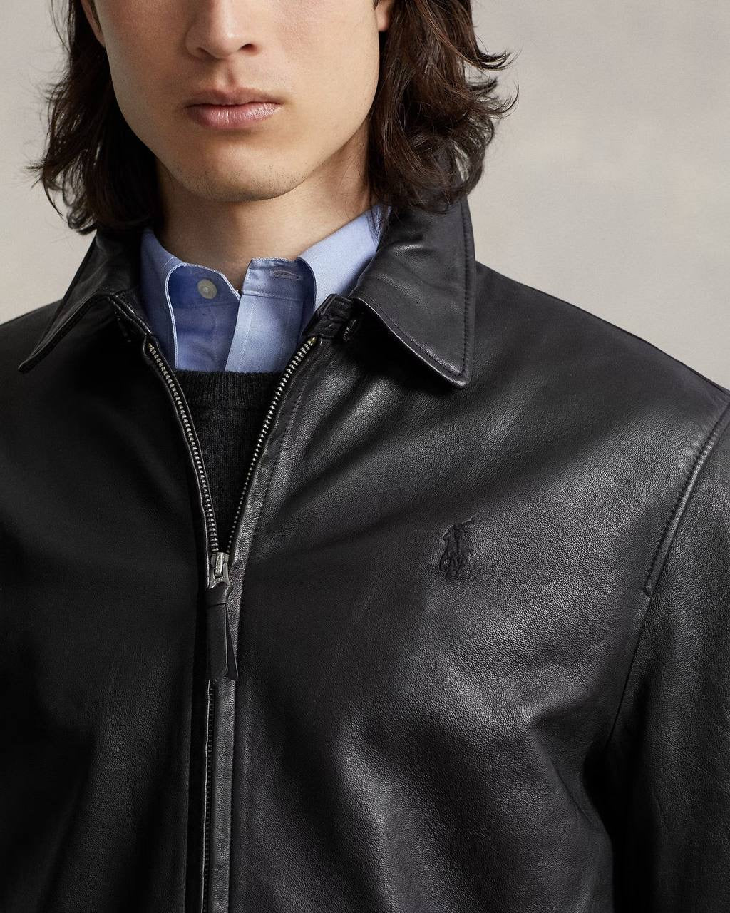 RL Men’s / Unisex The Bayville Lambskin Leather Jacket