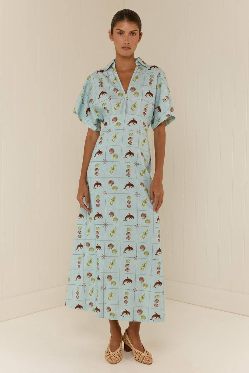 PN Jasmine Linen Midi Maxi Dress