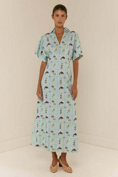 PN Jasmine Linen Midi Maxi Dress