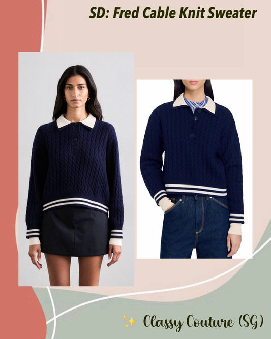 SD Fred Wool-Cashmere Cable Knit Sweater