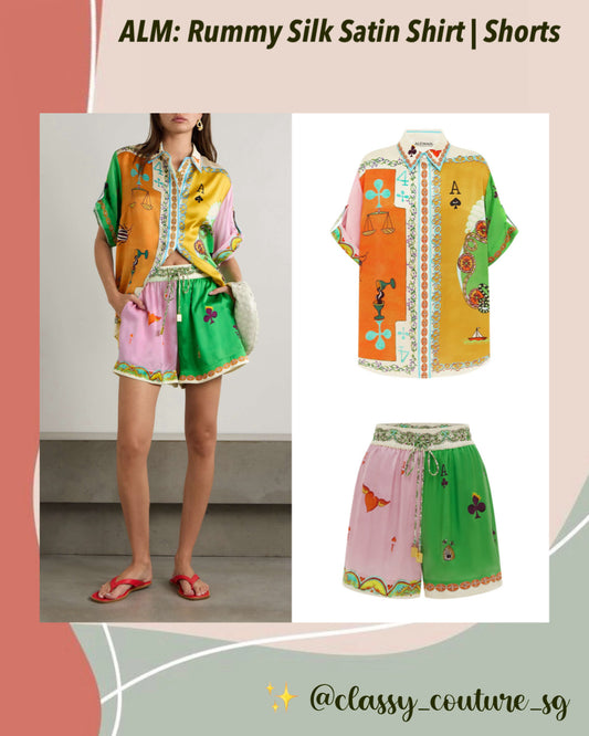 ALM Rummy Silk Shirt | Shorts | Set