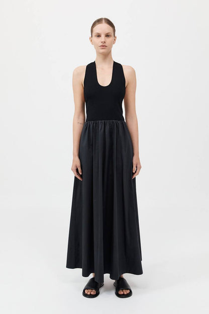 SA Plunge Neck Midi Maxi Dress