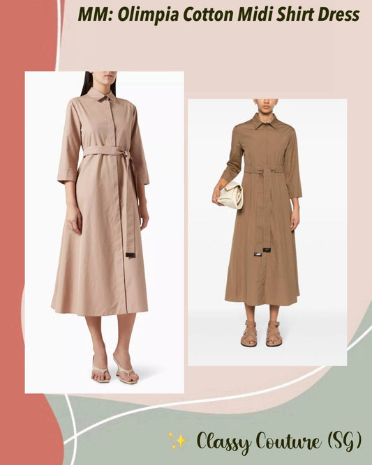 MM Olimpia Cotton Midi Shirtdress