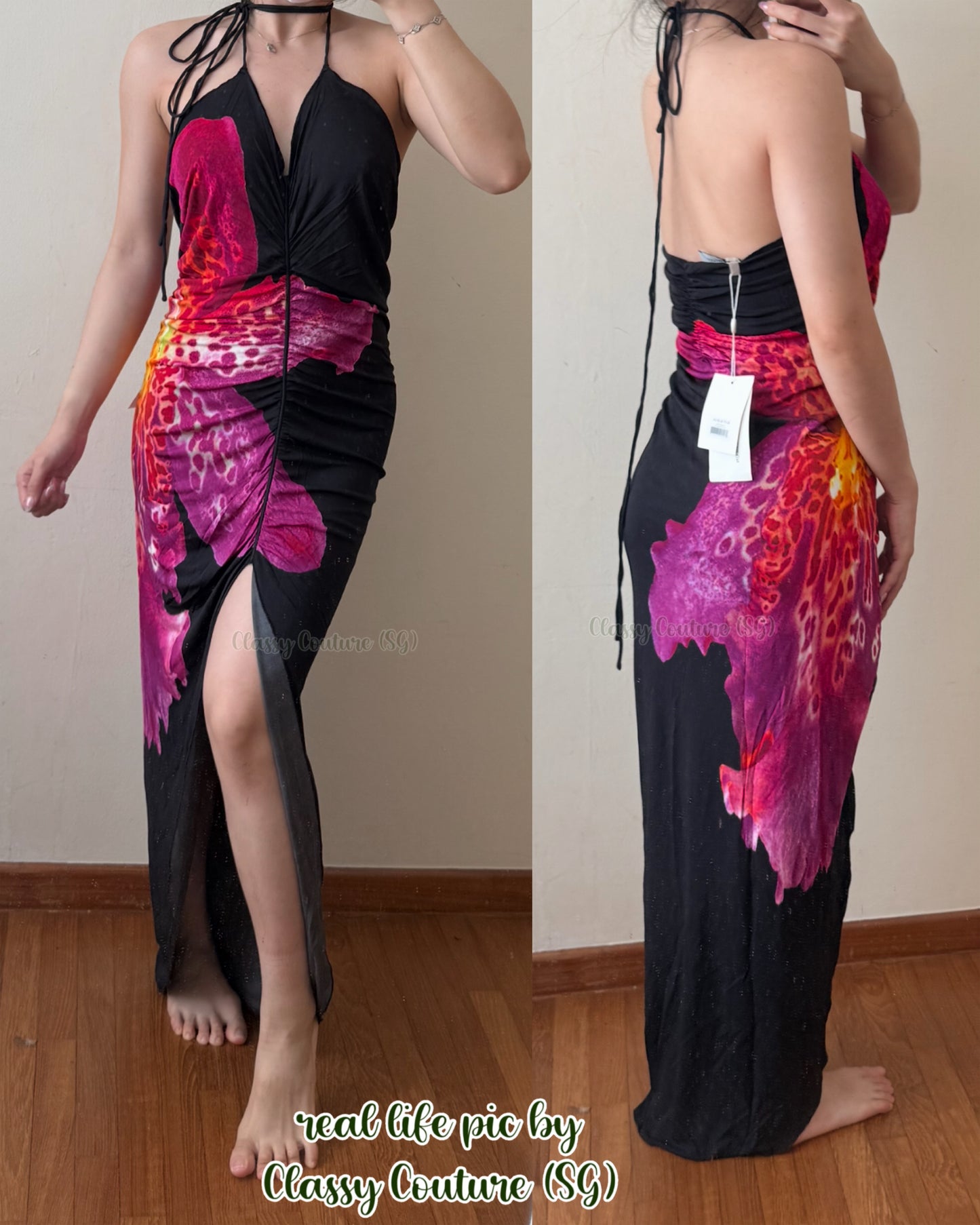 Restock! RB Pascala Viscose Jersey Halter Maxi Dress