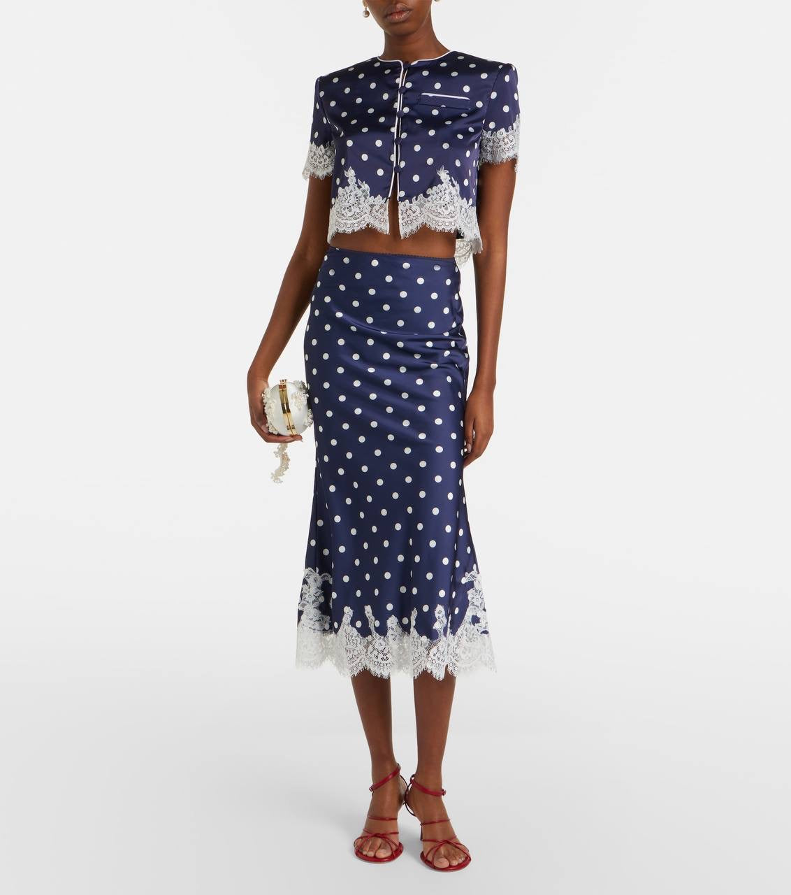 SP Polka Dot Cropped Top | Midi Skirt | Mini Skirt