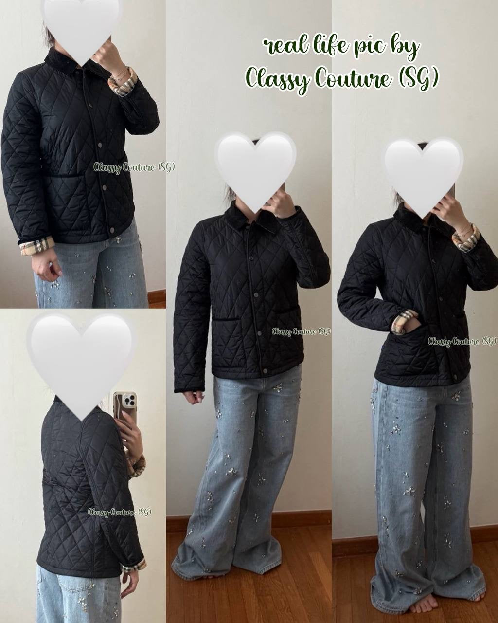 BBR Reversible Quilted Field Jacket with Corduroy Collar