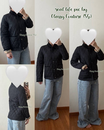 BBR Reversible Quilted Field Jacket with Corduroy Collar