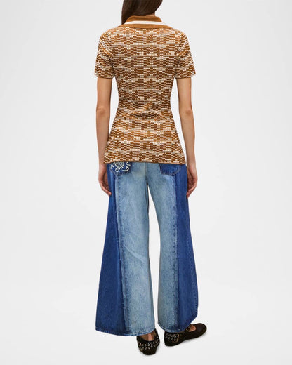 ALM Stefanie Knit Shirt | Midi Skirt | Viscose-blend Set