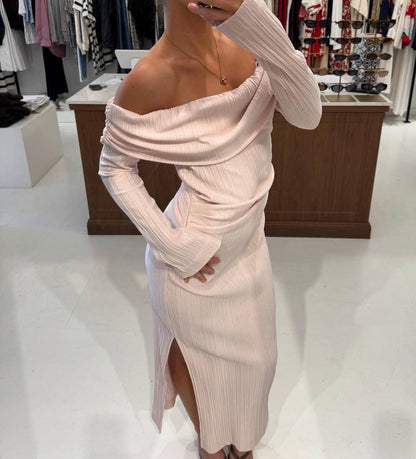 CM Shaw Off The Shoulder Midi Dress