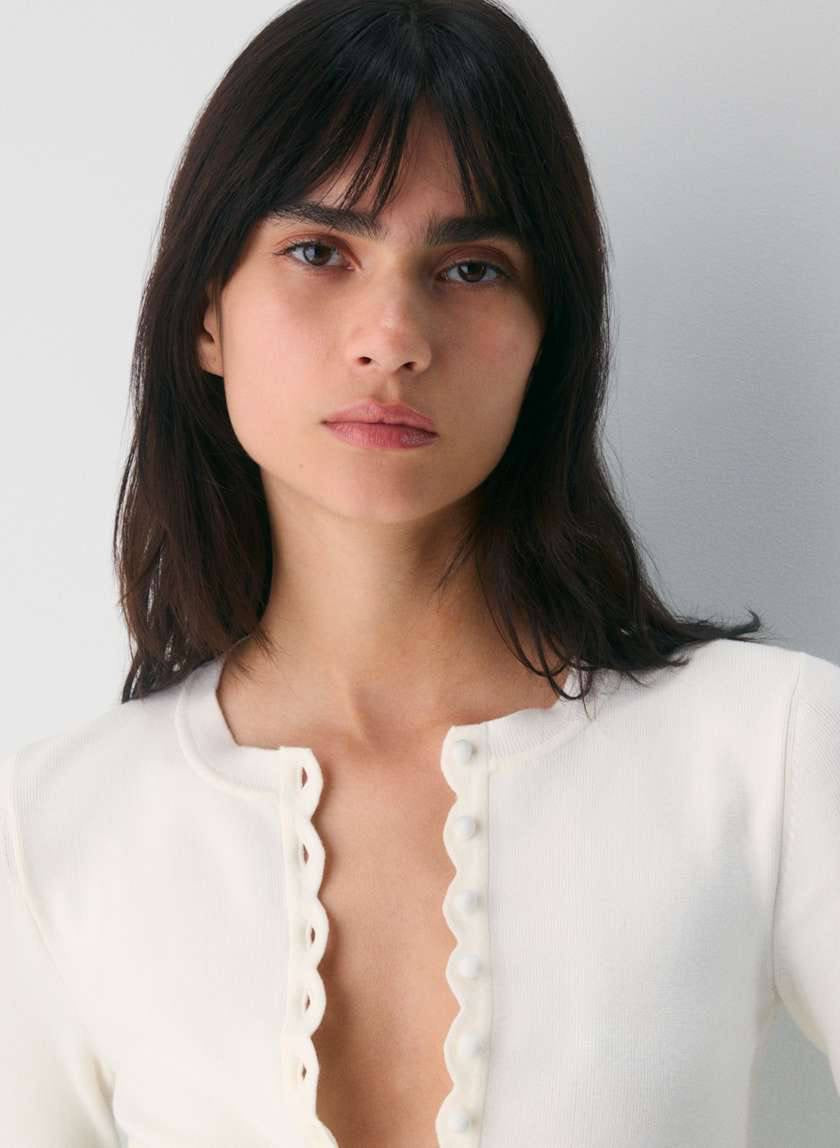 5 Colors! ARZ Shelly Viscose-Blend Button-Down Cardigan