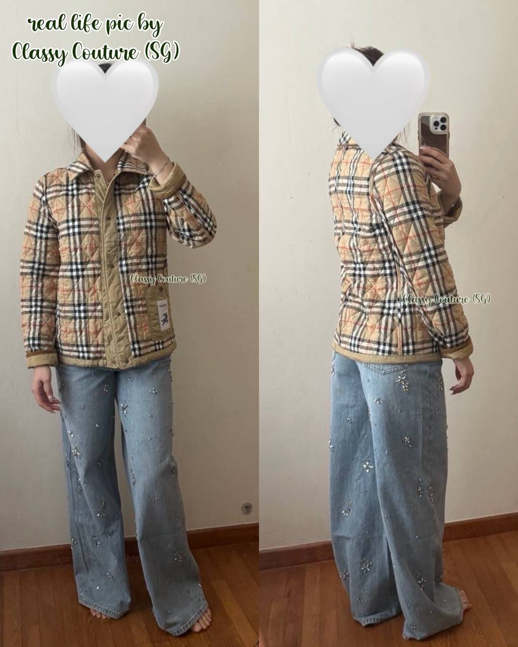 BBR Reversible Quilted Field Jacket with Corduroy Collar