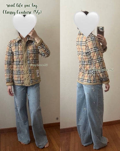 BBR Reversible Quilted Field Jacket with Corduroy Collar