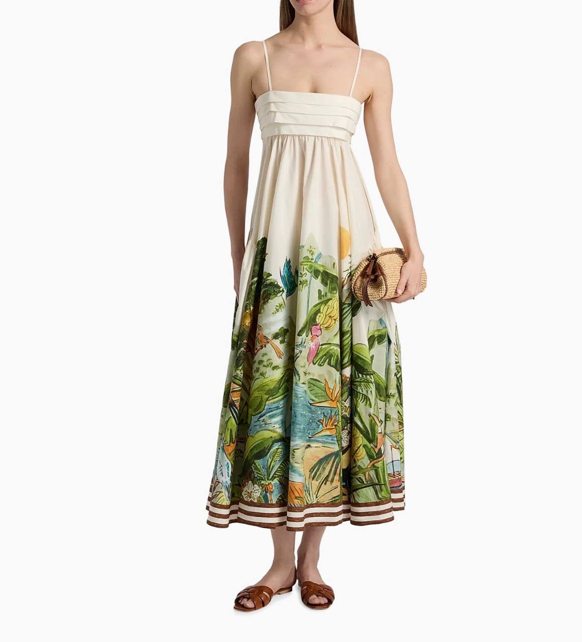 ALM Toucan Tango Cotton Midi Dress Sundress