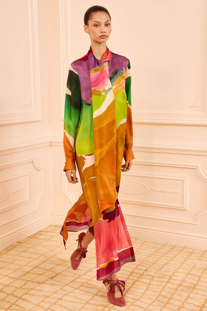 UJ Critique Silk Scarf Dress