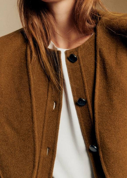 SZ Paxton Wool Cardigan Jacket with Removable Scarf Hood