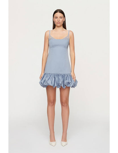 CLE Daisy Cotton Satin Mini Dress