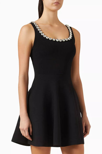 SD Neyla Embellished Knit Dress in Viscose Blend
