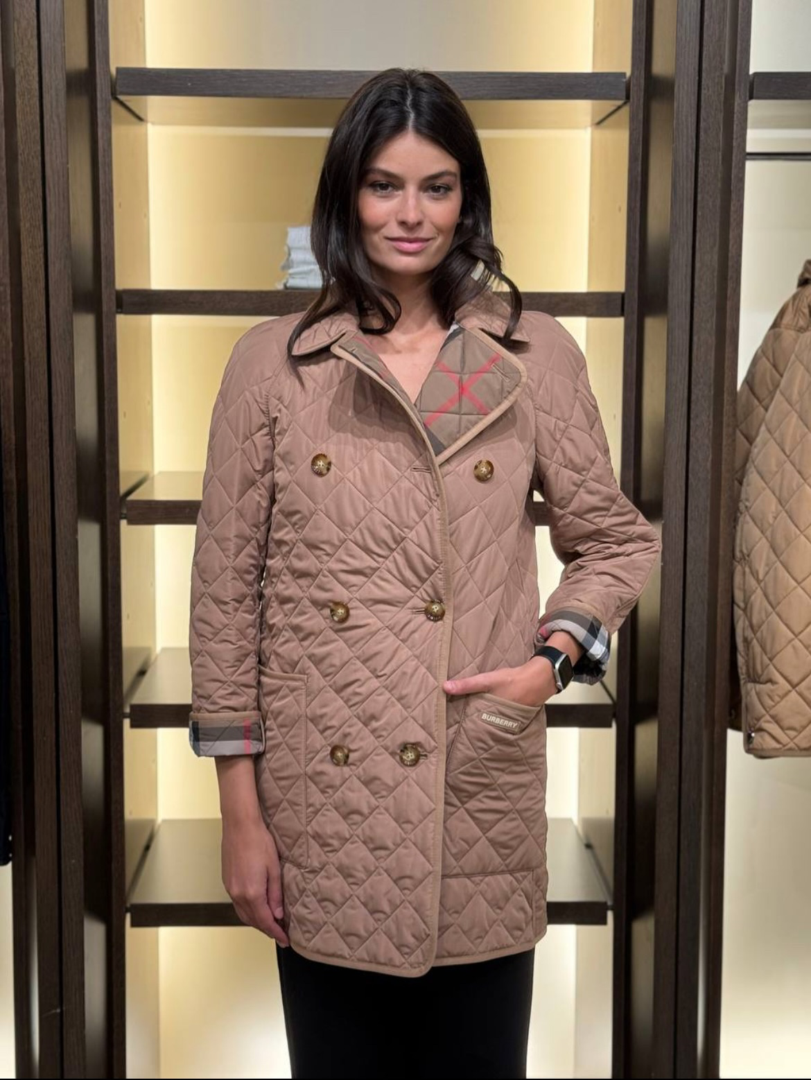 BBR Tything Quilted Short Trench Coat Jackey